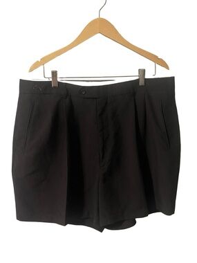 Greg Norman Black Pleated Golf Shorts Men’s 38
